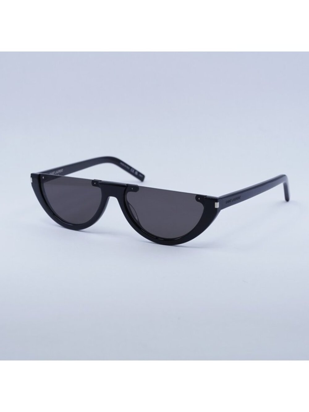 Saint Laurent SL563 001 Sunglasses Black Oval Frame, Black Lenses - Picture 3 of 10